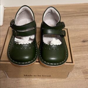 Classic Green Kids Shoes